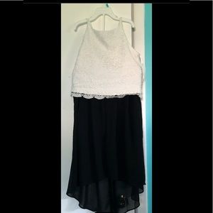 BCX - Girls 2-piece black and white top and skirt